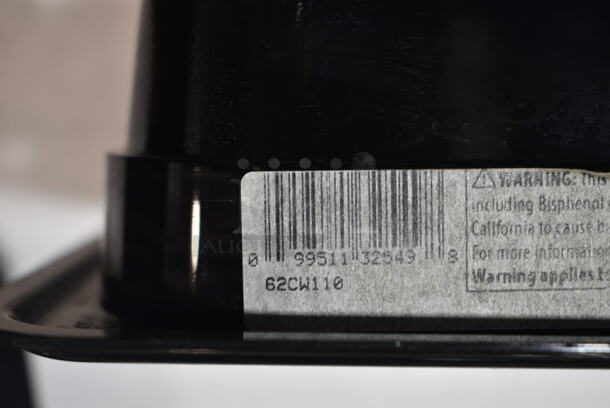 Box of 2 BRAND NEW! Cambro Black Poly 1/6 Size Drop In Bins. 1/6x2 - Image 6 of 7