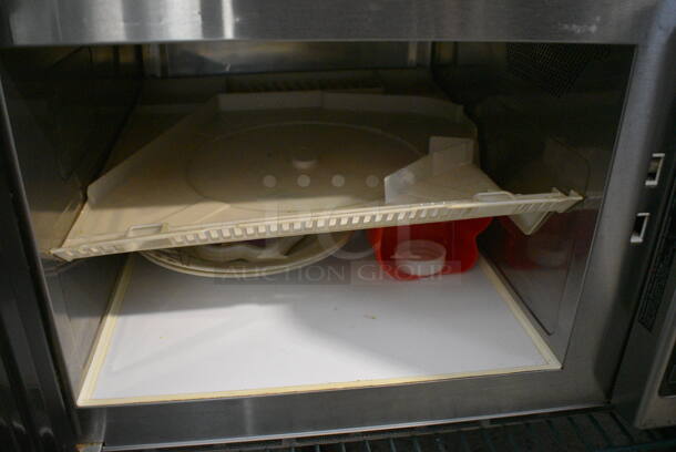 Amana Stainless Steel Commercial Countertop Microwave Oven. 21.5x18.5x14 - Image 4 of 5