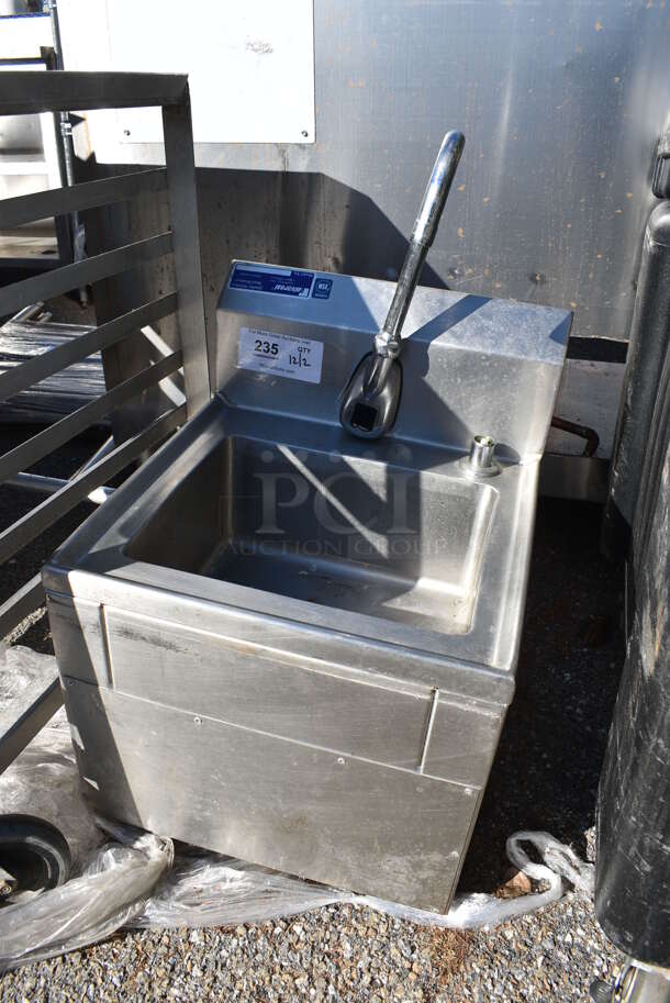 Stainless Steel Commercial Single Bay Sink w/ Faucet. 15.5x16.5x25 - Image 2 of 5