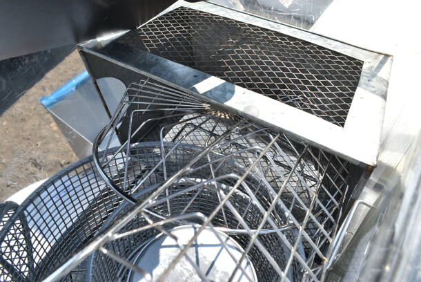 Black Poly 2 Tier Cart w/ Contents including Metal Wire Bins. - Image 4 of 12