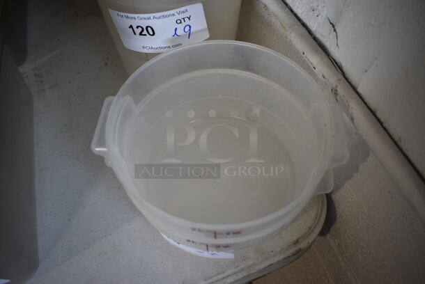 ALL ONE MONEY! Lot of 2 Poly 2 Quart Containers! 8x7x4 - Image 2 of 2