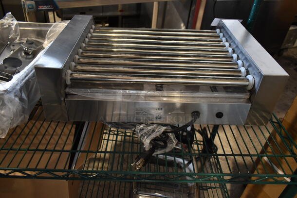BRAND NEW SCRATCH AND DENT! 2022 Carnival King 382HDRG24 Stainless Steel Commercial Countertop Hot Dog Roller. 120 Volts, 1 Phase. Tested and Working! - Image 5 of 6