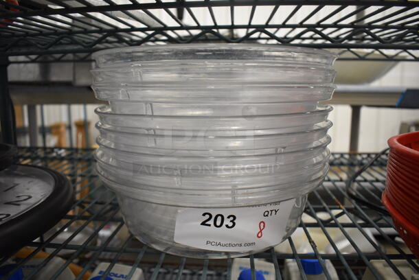 8 Clear Poly Dome Covers. 5.5x5.5x3. 8 TR1278TRM
