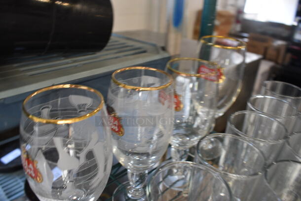 4 Various Stella Artois Beverage Glasses. Includes 3x3x7.5. 4 Times Your Bid! - Image 2 of 3