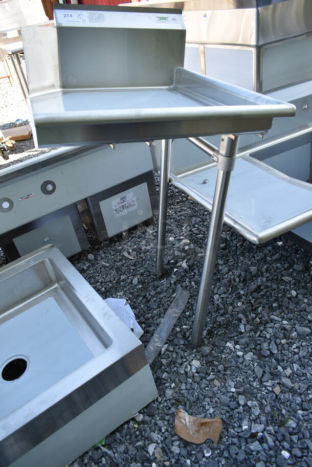 BRAND NEW SCRATCH AND DENT! Regency 600CDT24R Stainless Steel Commercial Right Side Clean Side Dishwasher Table. - Image 2 of 4
