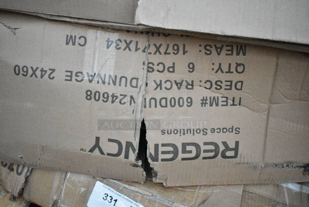 BRAND NEW SCRATCH AND DENT! Regency 600DUN24608 60" x 24" x 8" Aluminum Dunnage Rack - 1850 lb. Capacity. May Be Missing Pieces.  - Image 3 of 3