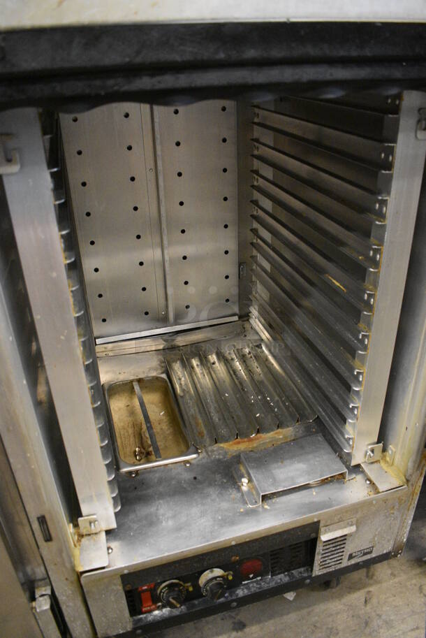Metro Model PM2X500 Metal Commercial Heating Holding Rack on Commercial Casters. 28x34x70. Tested and Working! - Image 4 of 5