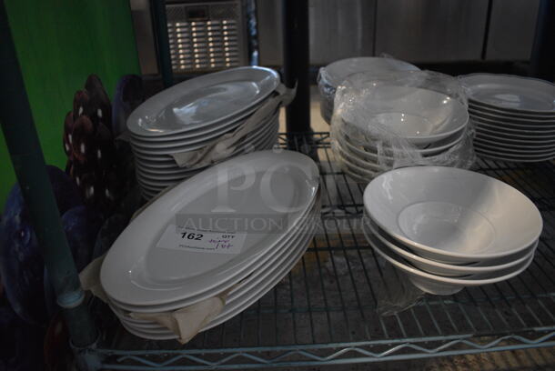 ALL ONE MONEY! Tier Lot of Various White Ceramic Plates and Pasta Bowls - Image 2 of 4