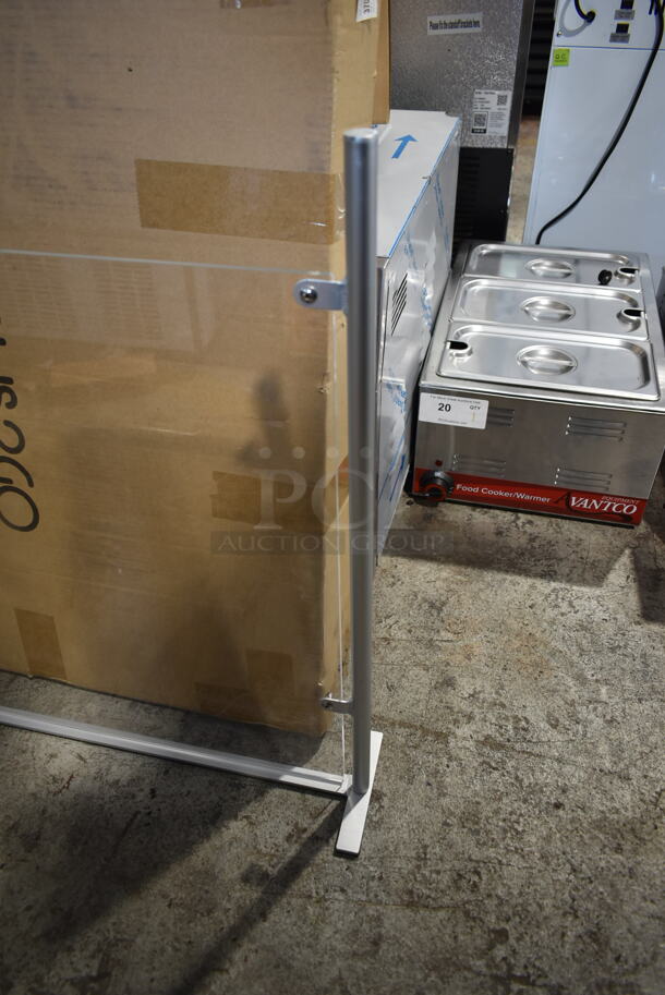 BRAND NEW! Displays2Go SMSDSAMB1 Sneeze Guard / Hygiene Barrier - Image 2 of 4
