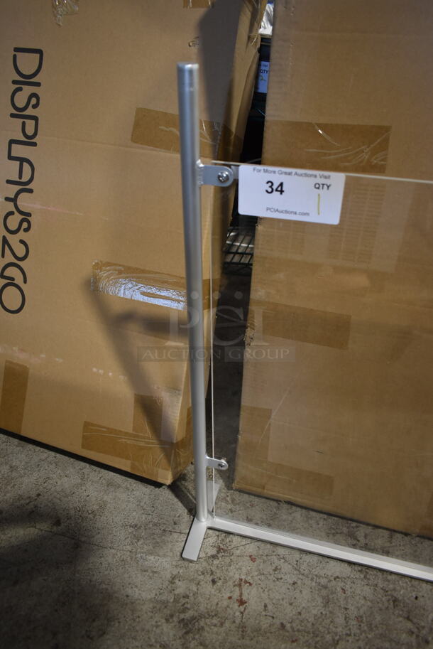 BRAND NEW! Displays2Go SMSDSAMB1 Sneeze Guard / Hygiene Barrier - Image 3 of 4