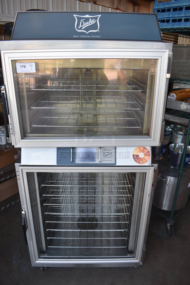Duke TSC-6/18 Stainless Steel Commercial Electric Powered Oven Proofer on Commercial Casters. 208 Volts, 1 Phase. 37x31x77