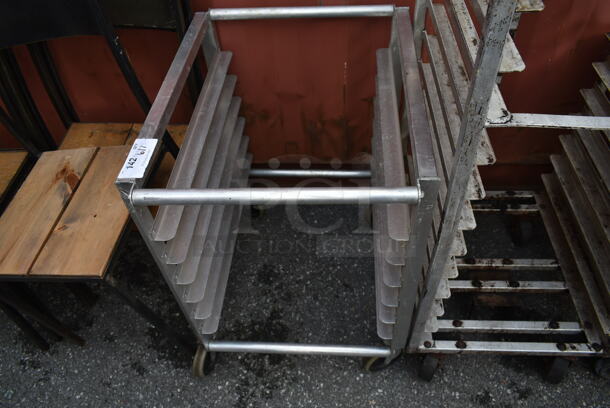 Metal Commercial Pan Transport Rack on Commercial Casters.  - Image 2 of 4