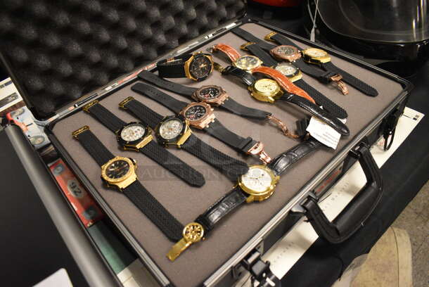 12 Replica Watches in NEW Winchester Case. 12 Times Your Bid! - Image 3 of 10
