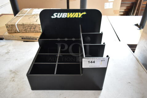 Black Poly Multi Compartment Bin