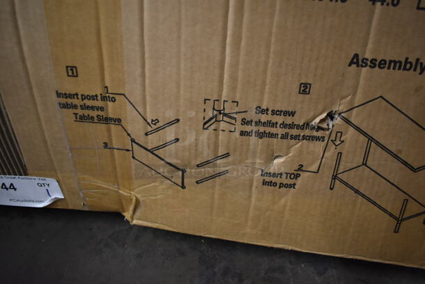 BRAND NEW IN BOX! SR-78007-T2448 Stainless Steel Table w/ Under Shelf. - Image 4 of 7