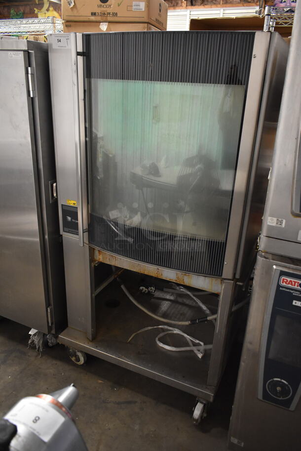 Fri-jado STG7-P Stainless Steel Commercial Electric Powered Rotisserie Oven w/ Under Shelf on Commercial Casters. 208 Volts, 3 Phase. - Image 1 of 7