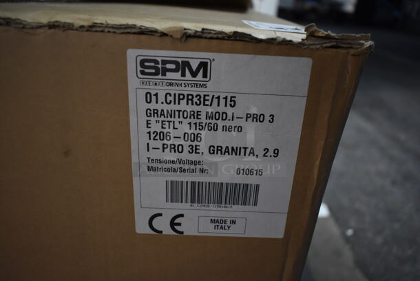 BRAND NEW IN BOX! 2021 SPM I-PRO 3 E Stainless Steel Commercial Countertop 3 Hopper Slushie Machine. 115 Volts, 1 Phase. Stock Picture Used. - Image 7 of 7