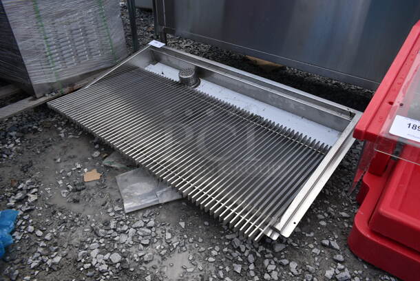 BRAND NEW SCRATCH AND DENT! Stainless Steel Commercial Trough w/ Grate. - Image 1 of 2