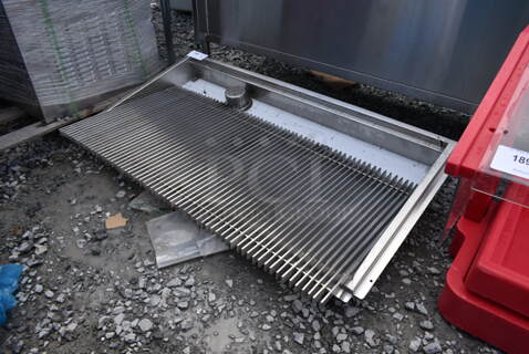 BRAND NEW SCRATCH AND DENT! Stainless Steel Commercial Trough w/ Grate.