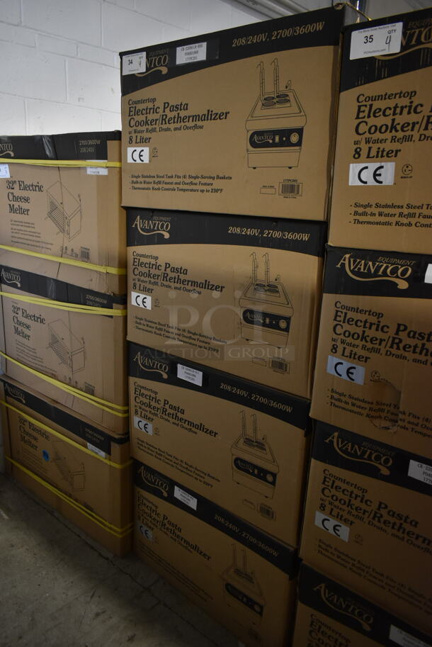 4 BRAND NEW SCRATCH AND DENT! Avantco 177PC201 Stainless Steel Commercial Countertop Single Tank 8 Liter Electric Pasta Cooker / Rethermalizer. Stock Picture Used as Gallery. 4 Times Your Bid! - Image 2 of 6