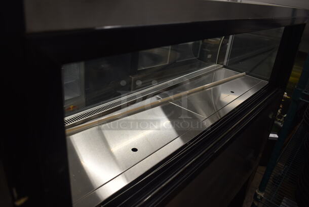 Turbo Air TOM-W-60SB Commercial Stainless Steel Open Air Merchandiser Cooler With Curved Front Glass. 120V, 1 Phase. Tested and Powers On But Does Not Get Cold - Image 4 of 8