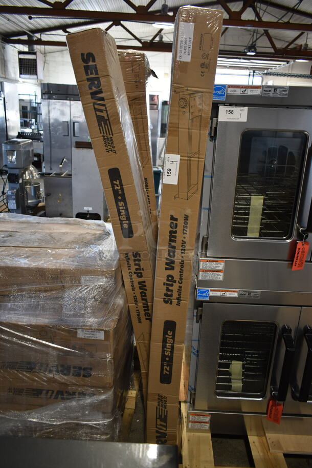 4 BRAND NEW SCRATCH AND DENT! ServIt 423SWI72CP Stainless Steel Commercial 72" High Wattage Strip Warmer with Infinite Controls. 120 Volts, 1 Phase. 4 Times Your Bid! - Image 2 of 6