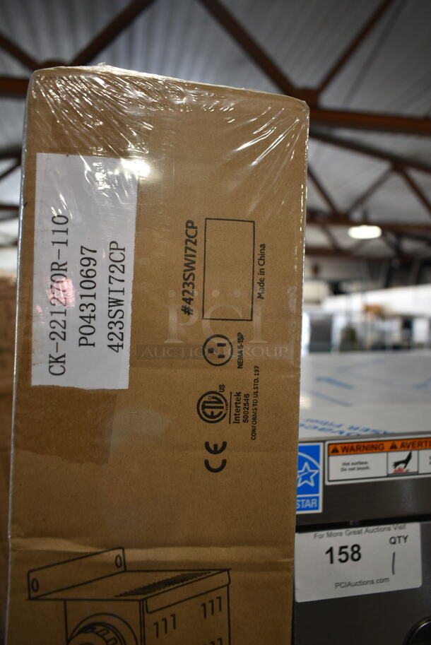 4 BRAND NEW SCRATCH AND DENT! ServIt 423SWI72CP Stainless Steel Commercial 72" High Wattage Strip Warmer with Infinite Controls. 120 Volts, 1 Phase. 4 Times Your Bid! - Image 6 of 6