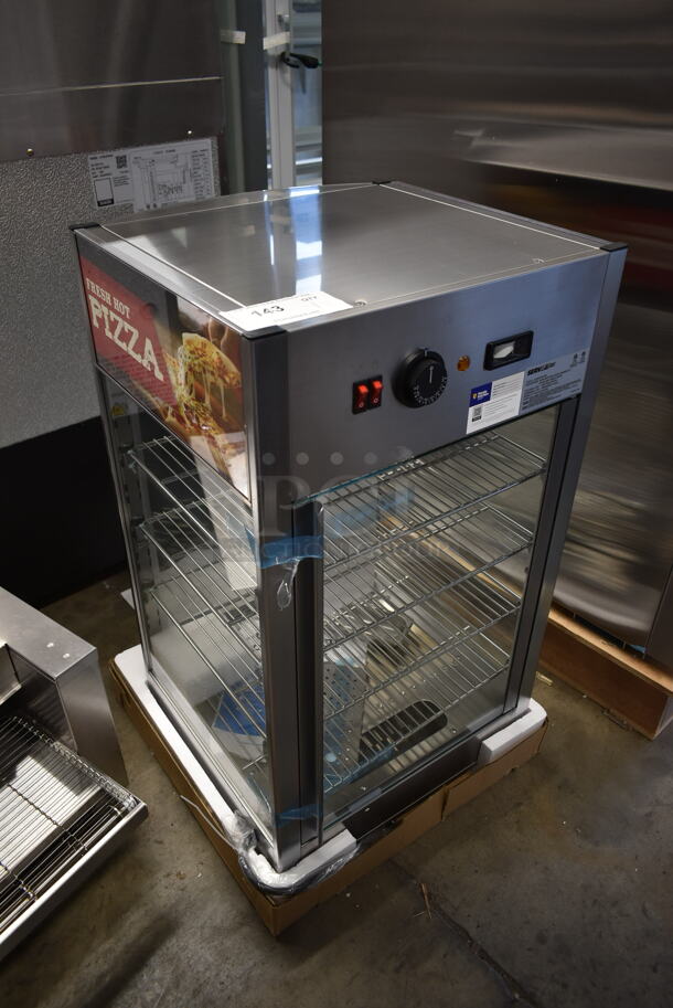 BRAND NEW SCRATCH AND DENT! ServIt 423PDW12D1S Stainless Steel Commercial Countertop Full-Service Countertop Display Warmer with 4 Shelves. Tested and Working! - Image 2 of 7