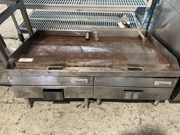 LATE MODEL! Garland Model 394-36G Stainless Steel Commercial Countertop Electric Powered Flat Top Griddle. 208 Volts, 3 Phase. 48x29.5x19