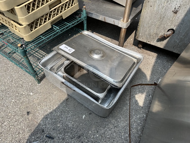 ALL ONE MONEY! Lot of Metal Items Including Drop In Bin - Image 2 of 3