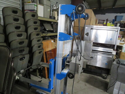 One Genie Lift Material Lift. 