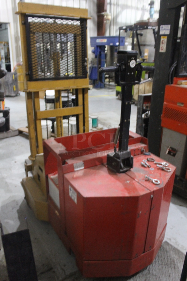 Metal Commercial Electric Powered Narrow Aisle Single Reach Forklift. BUYER MUST REMOVE - Image 3 of 6