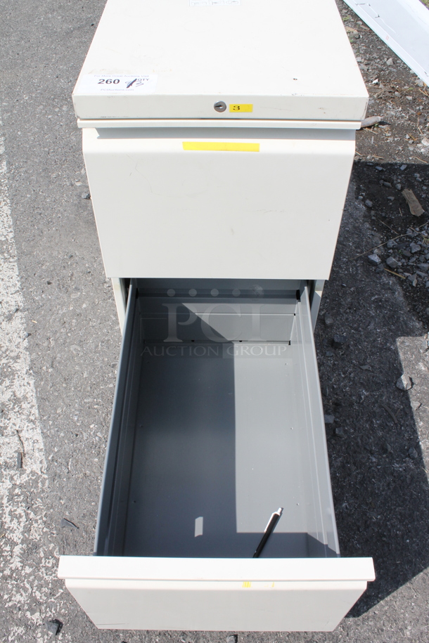 White 2 Drawer Filing Cabinet. - Image 4 of 4