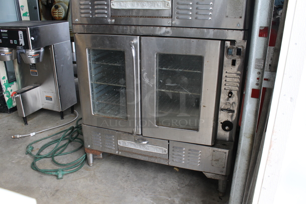 2 Blodgett FA100 Stainless Steel Commercial Natural Gas Powered Full Size Convection Ovens w/ View 
Through Doors and Metal Oven Racks. 42,500 BTU. 2 Times Your Bid! - Image 3 of 8
