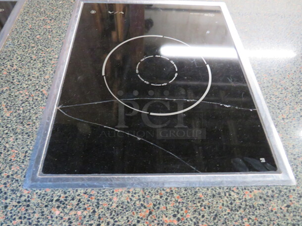 One Work Table With A Granite Look Top And 3 Electric Induction Burners On A Metal Base On Casters. Cracked See Pics.  72X32X36 - Image 6 of 6