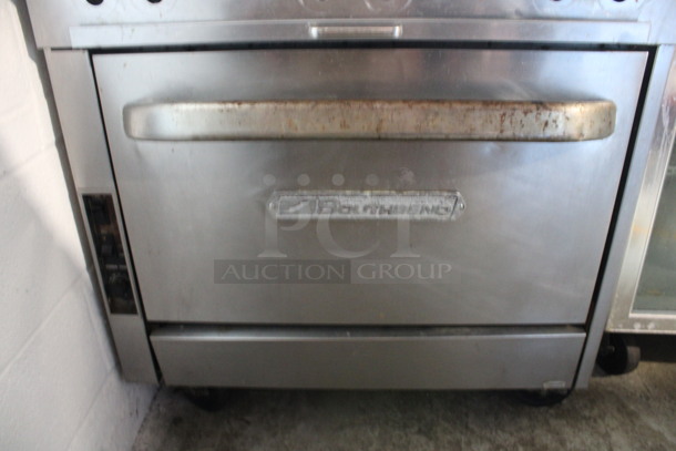 Southbend Model P32A-BBB Stainless Steel Commercial Natural Gas Powered 6 Burner Range w/ Oven on Commercial Casters. 32x38x42 - Image 5 of 7