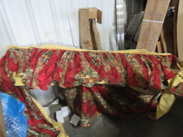 One Custom Drapery. 87X17 - Image 1 of 1