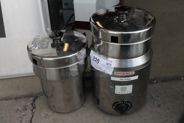 Server FSP Stainless Steel Commercial Countertop Food Warmer w/ 4 Drop Ins. 120 Volts, 1 Phase. Tested and Working! - Image 1 of 5