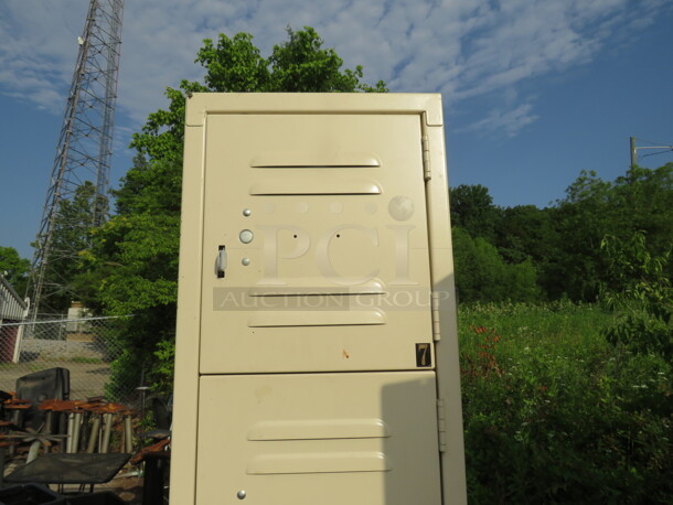 One Metal 6 Hole Locker System. 12X18X78 - Image 2 of 2