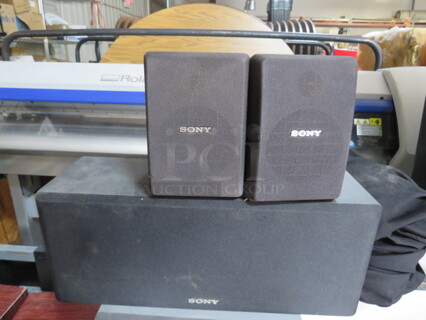 Sony Speakers. 2-#SS-SR151. 1-SS-CT301. 3XBID