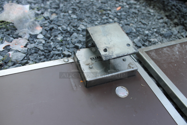 2 Eliason Wood Pattern and Metal Swinging Kitchen Doors. 2 Times Your Bid! - Image 5 of 6