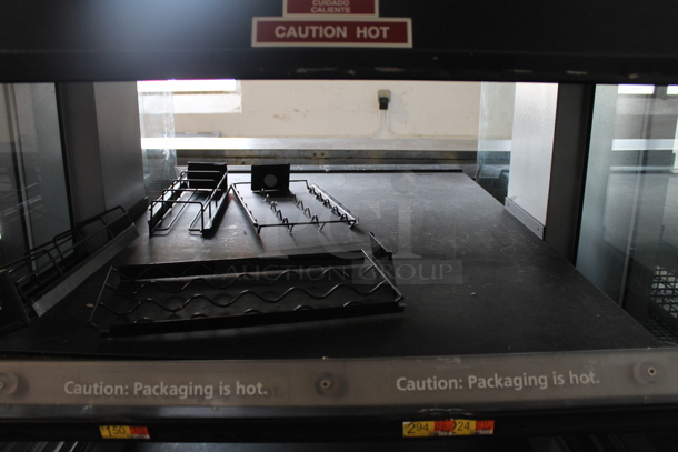 Custom Deli's Inc Metal Commercial 2 Tier Warming Display Case on Commercial Casters. 120-208 Volts, 1 Phase. - Image 2 of 3