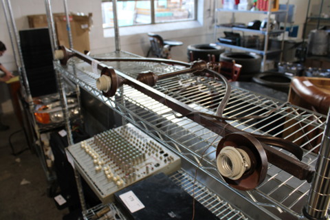 Metal Light Fixture. 48x4x17