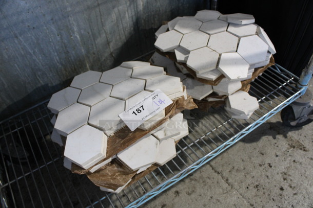 ALL ONE MONEY! Lot of White Hexagonal Tires!  - Image 4 of 4