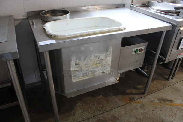 Ayr-king Stainless Steel Commercial Breader / Blender / Sifter Station. 115 Volts, 1 Phase. 48x30x36. Tested and Powers On But Parts Do Not Move - Image 6 of 6