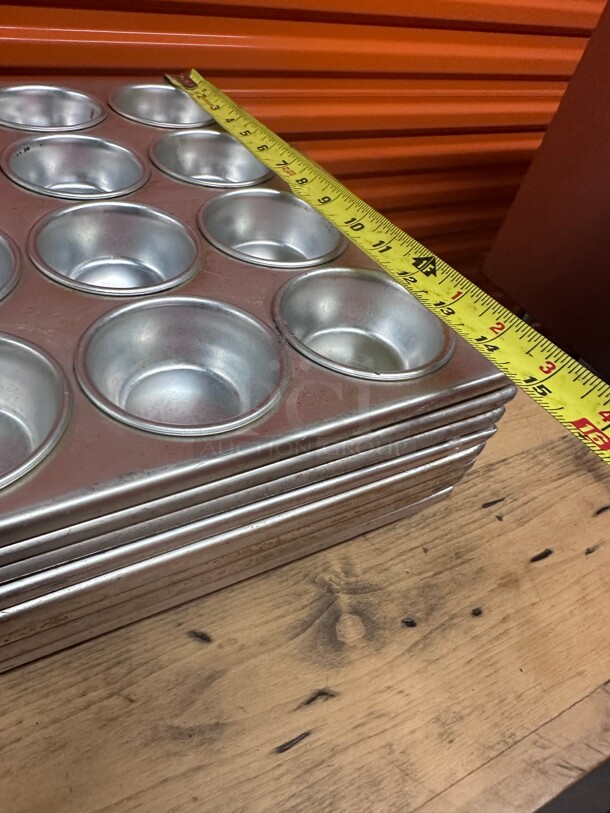 New! Choice 24 Cup 3.5 oz. Non-Stick Carbon Steel Muffin / Cupcake Pan - 21 inch  x 15 inch NSF - Image 1 of 6