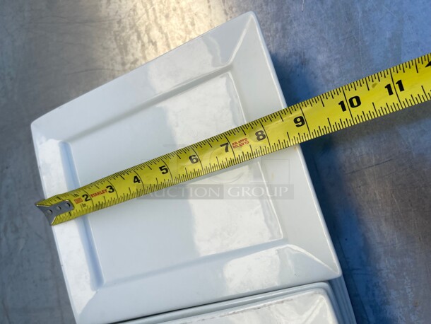 ITI China 9 inch X 7 inch Plate | Rolled Edge, Bright White Elite Collection  - Image 6 of 7