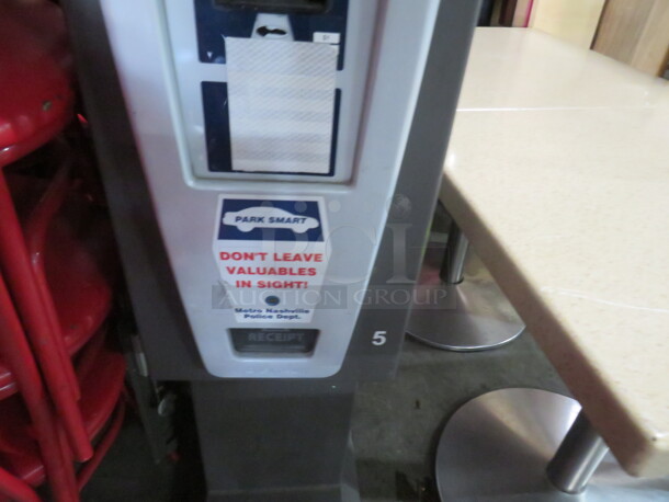 One SV Solar Powered Parking Meter. This Meter Will Accept Nickels, Dimes, Quarters And Dollars.  - Image 3 of 5