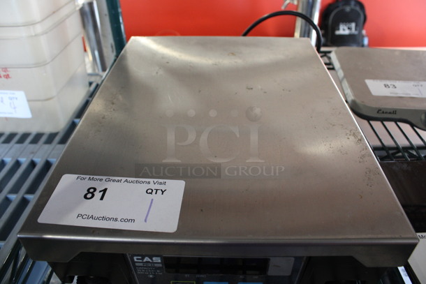 CAS Model PD-II Metal Countertop Food Portioning Scale. 11x15x3.5. Tested and Powers On But Has Error Code - Image 4 of 6