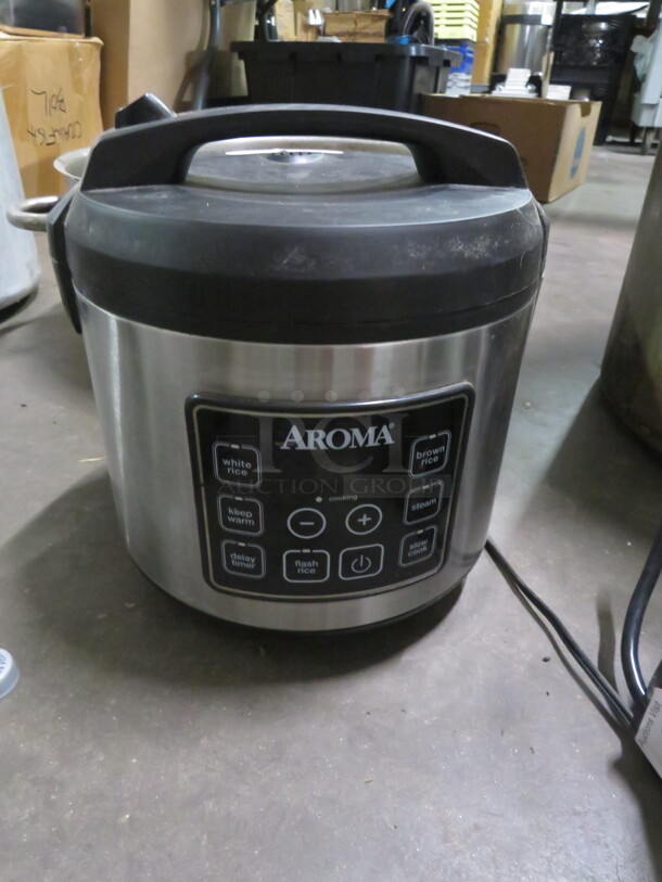 One Aroma Rice Cooker. Model# ARC-150SB. 860 Watt. 120 Volt. - Image 1 of 1